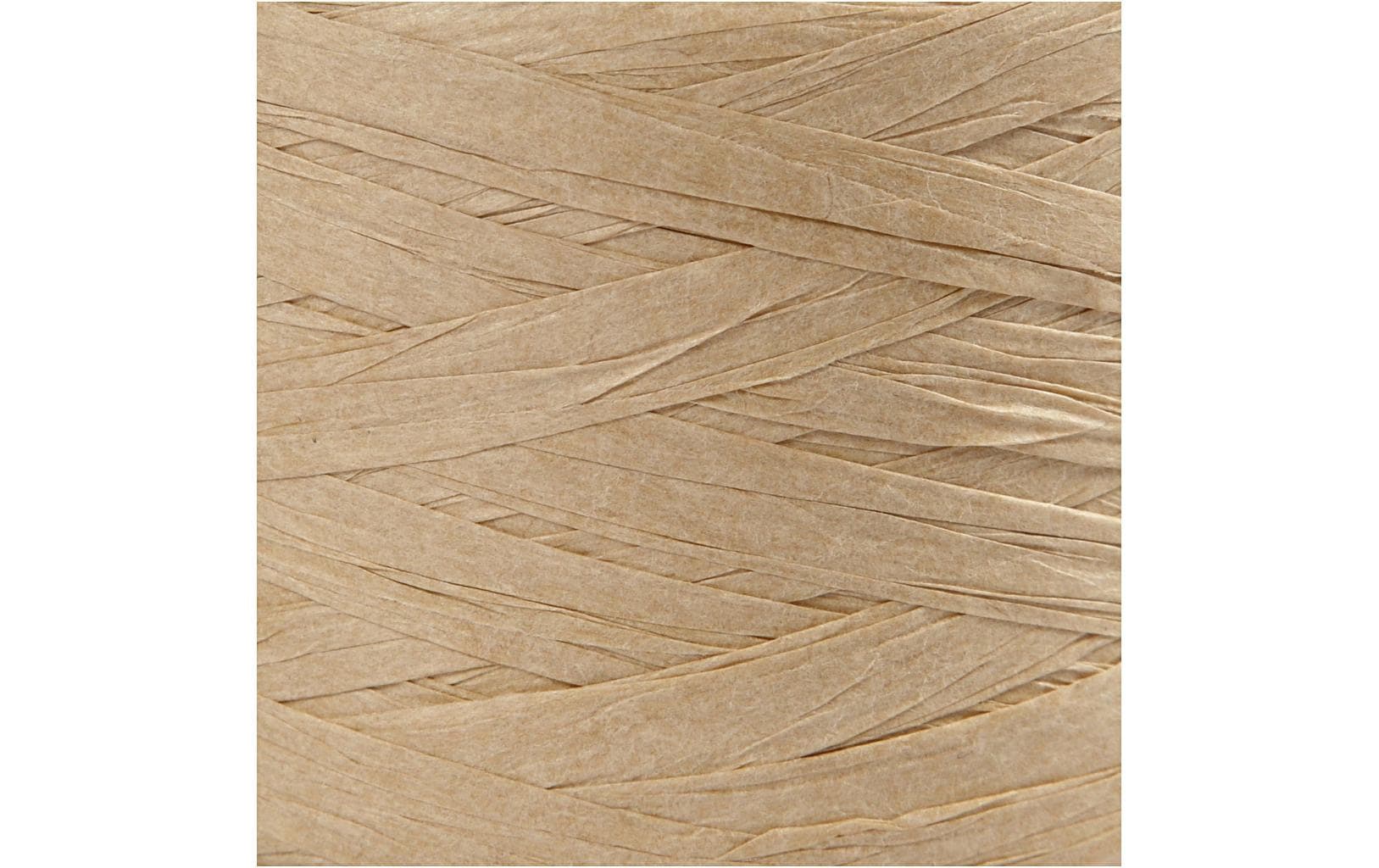 Creativ Company Geschenkband Raffiabast Beige – 8 mm × 100 m