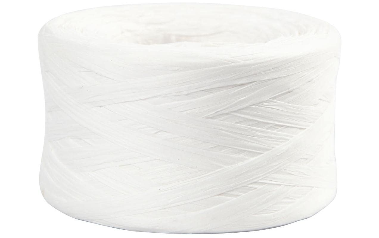 Creativ Company Geschenkband Papier Weiss – 8 mm × 100 m