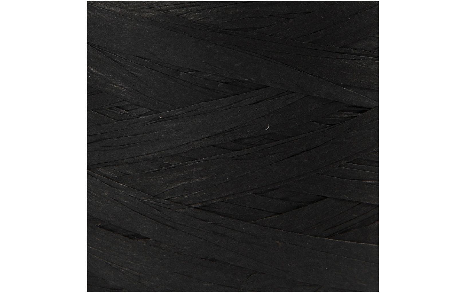 Creativ Company Geschenkband Raffiabast, Schwarz – 8 mm × 100 m