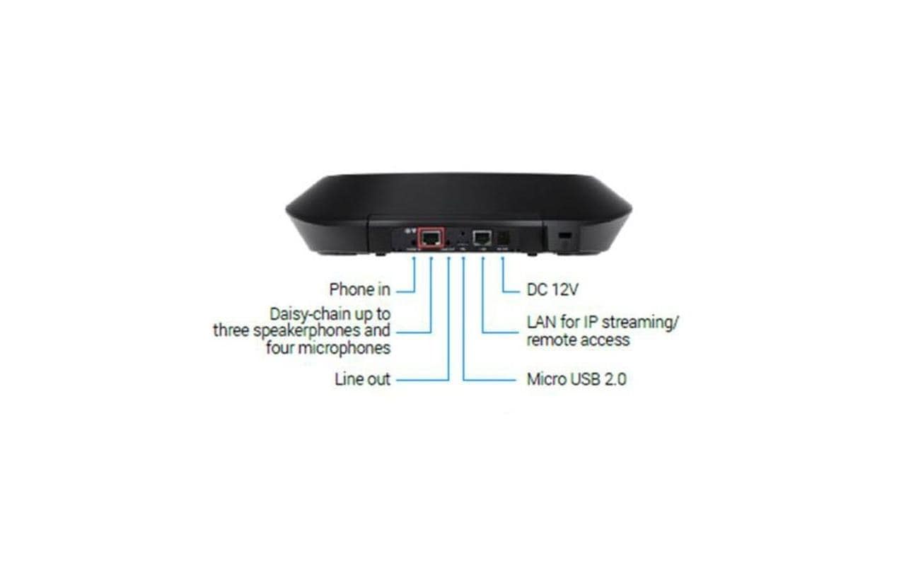 AVer FONE540 – Konferenzlautsprecher – USB/Bluetooth, Schwarz