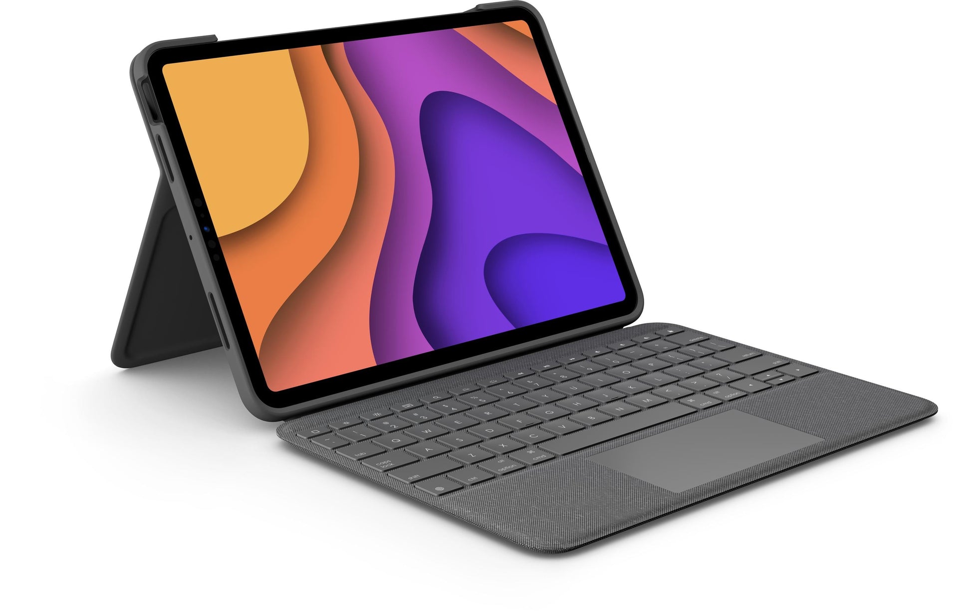 Logitech Folio Touch – Tastatur, CH-Layout (DE-CH), mit Touchpad, Grau – für iPad Air (4. Generation)