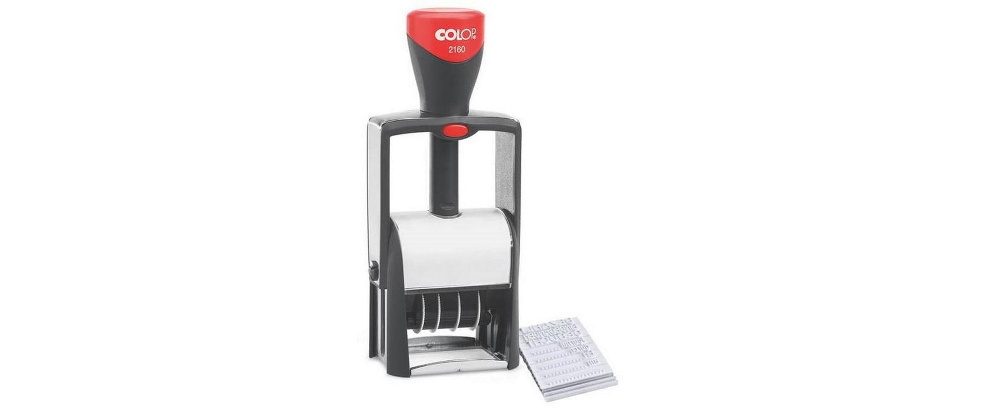 Colop 2160/RL – Selbstfärbender Wort- & Datumstempel – Abdruck 24 × 41 mm – Rot