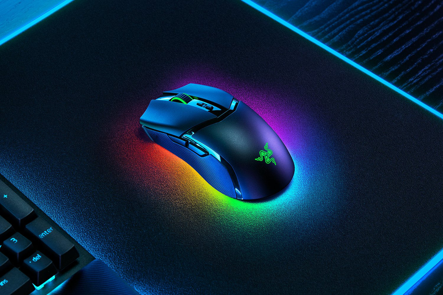 Razer Cobra Pro Gaming-Maus – kabellos, 10 Tasten, für Rechtshänder, programmierbare Tasten, schwarz