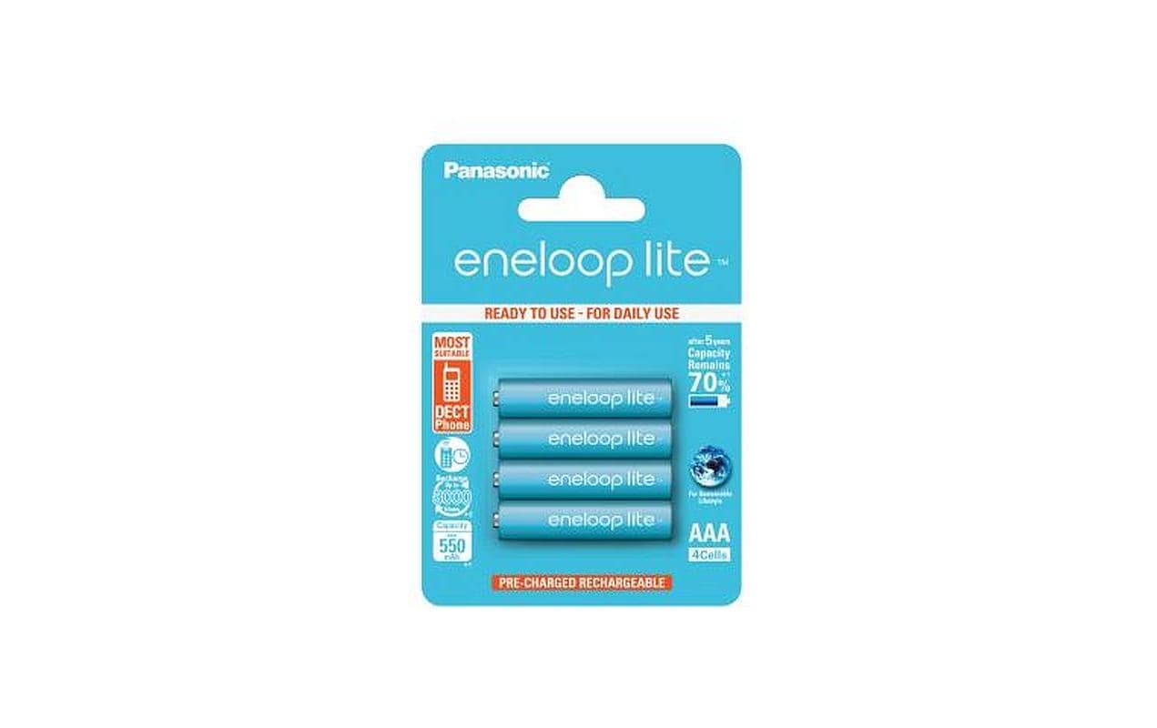 Panasonic eneloop lite BK-4LCCE/4BE Akku 1,2 V 550 mAh 0,66 Wh Ni-MH – für Geräte
