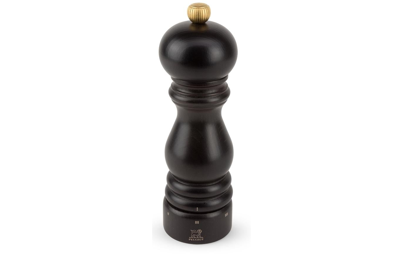 Peugeot Salz-/Pfeffermühle 18 cm, Buche, Schwarz, verstellbares Mahlwerk