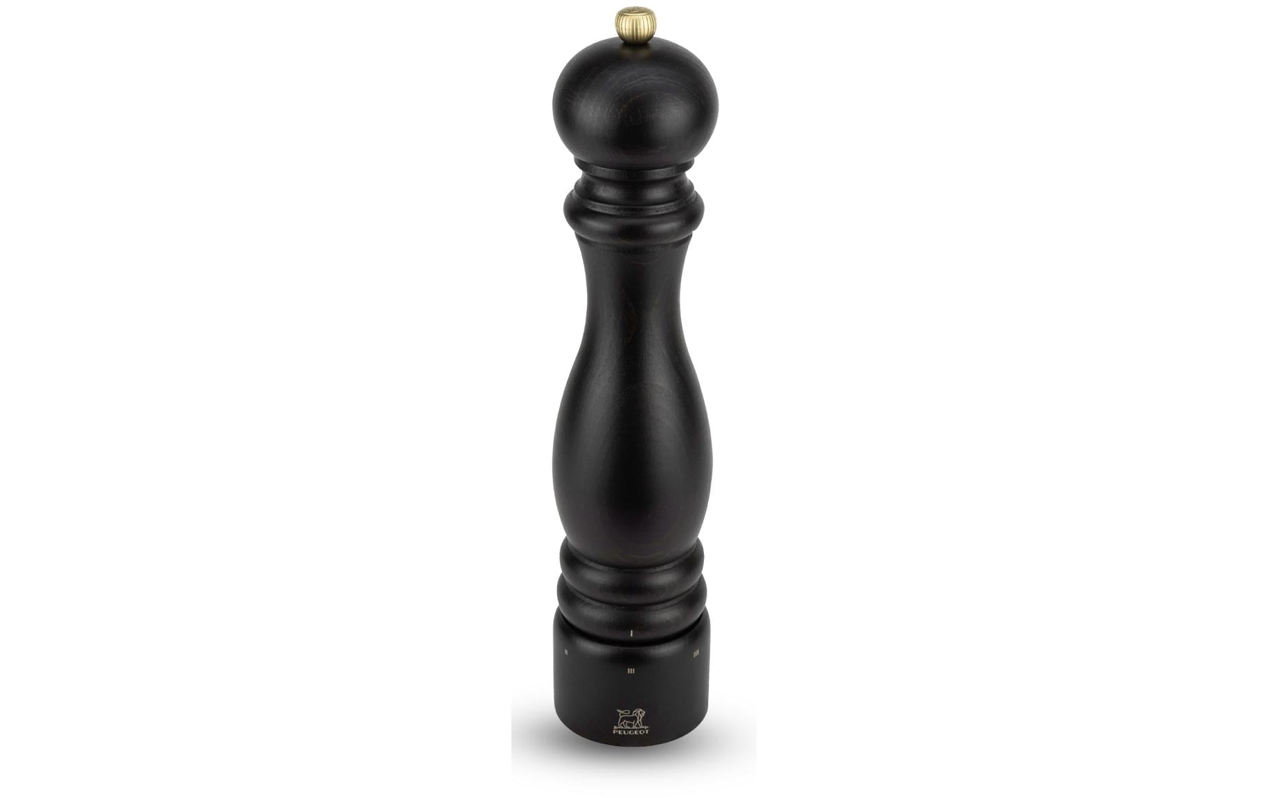 Peugeot Pfeffermühle Paris U-SELECT – einstellbares Mahlwerk, manuell, Stahl-Mahlwerk – Holz (Buche) – schwarz