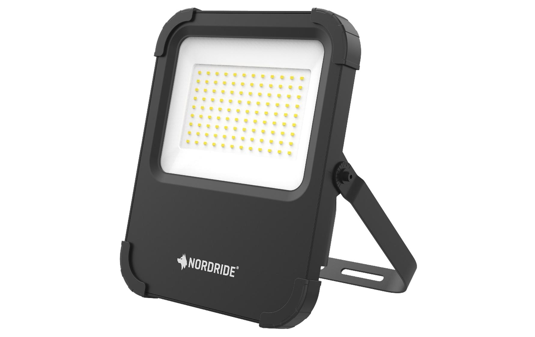 NORDRIDE Wandleuchte 4090 Vista SMD – 10000 lm, 100 W, 4000 K, IP67, Schwarz, Kabellänge 5 m