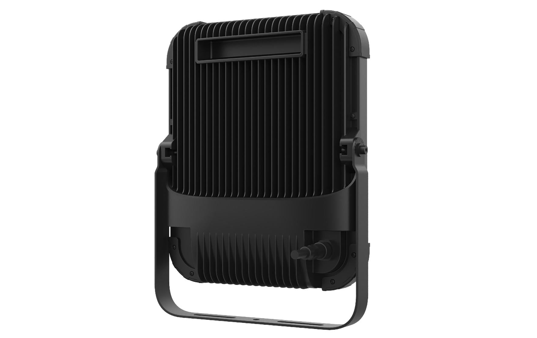 NORDRIDE Aussenwandleuchte – 29,2×37,5 cm – 10 000 lm, 100 W – Kaltweiss, 6000 K – IP67 – Netzbetrieb – Schwarz