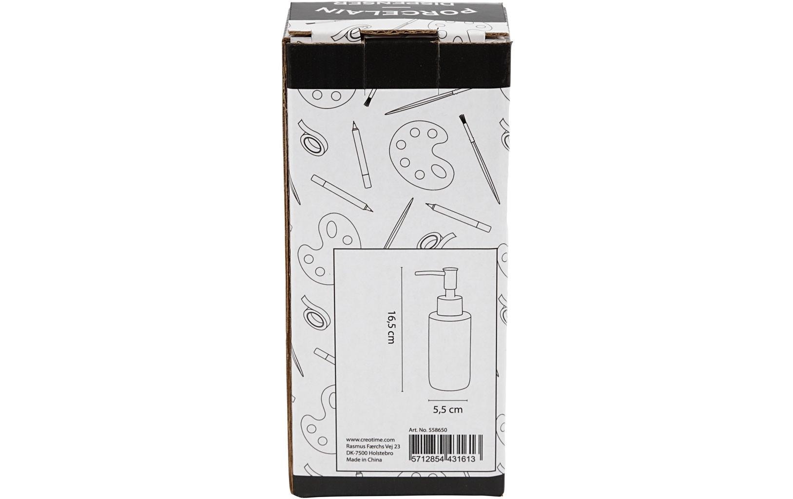 Creativ Company Seifenspender – Keramik, Weiss, 150 ml
