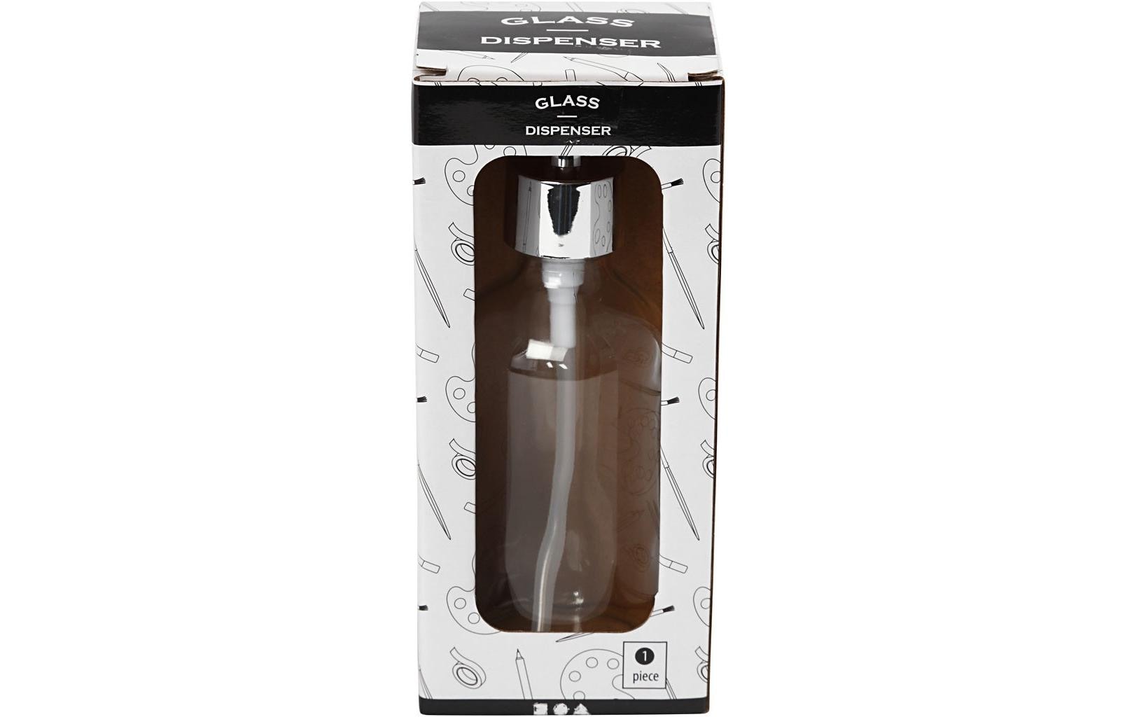 Creativ Company Manueller Seifenspender – Tisch – 230 ml, Glas, Transparent