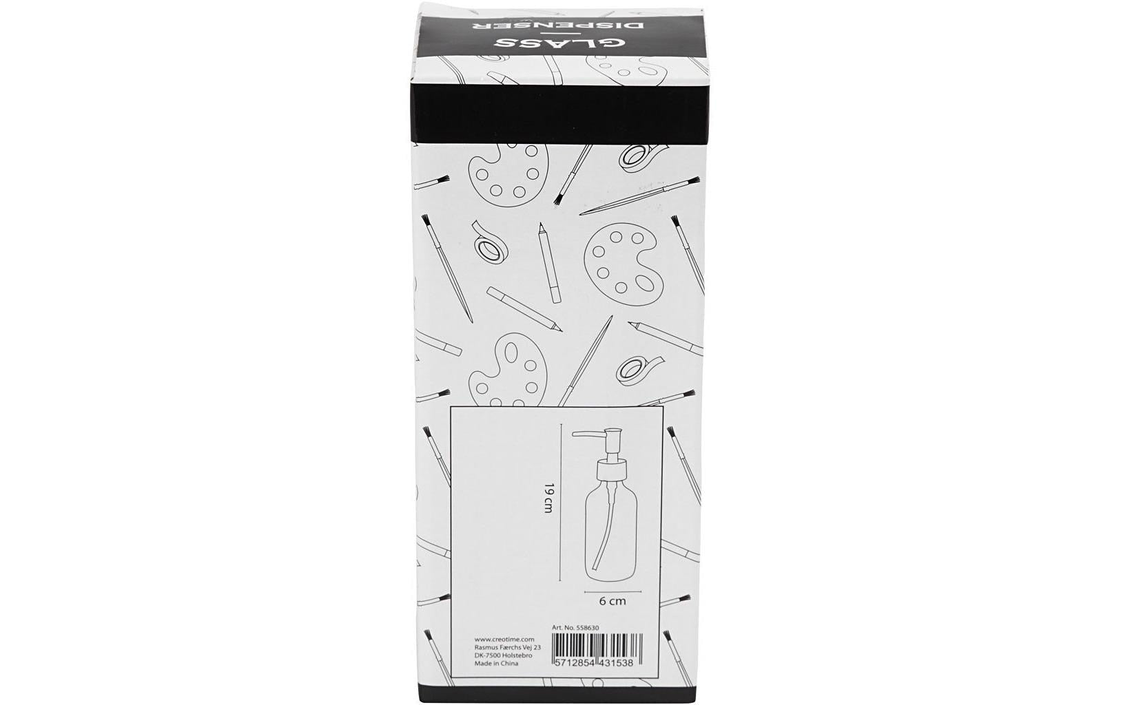 Creativ Company Manueller Seifenspender – Tisch – 230 ml, Glas, Transparent