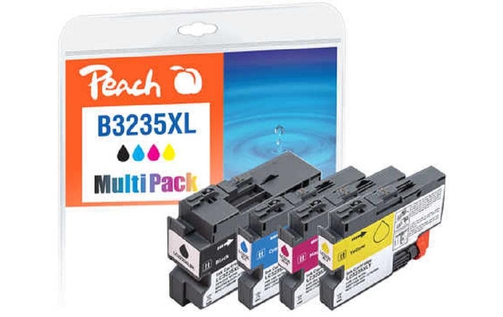 Peach Tintenpatronen-Multipack LC-3235XL, XL, 4er-Pack, kompatibel – für Brother DCP-J1100DW, MFC-J1300DW