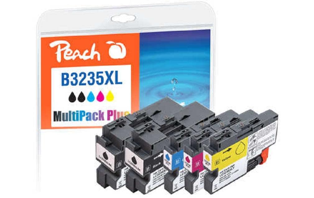 Peach Tintenpatronen-Multipack LC-3235XL, XL, 5er-Pack, kompatibel – für Brother DCPJ 1100 DW, MFCJ 1300 DW