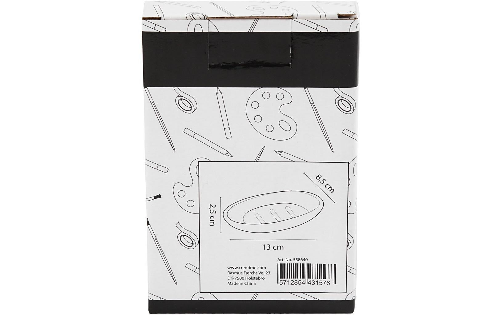 Creativ Company Seifenschale – Glas, 9,5×15×3 cm, Transparent, Oval