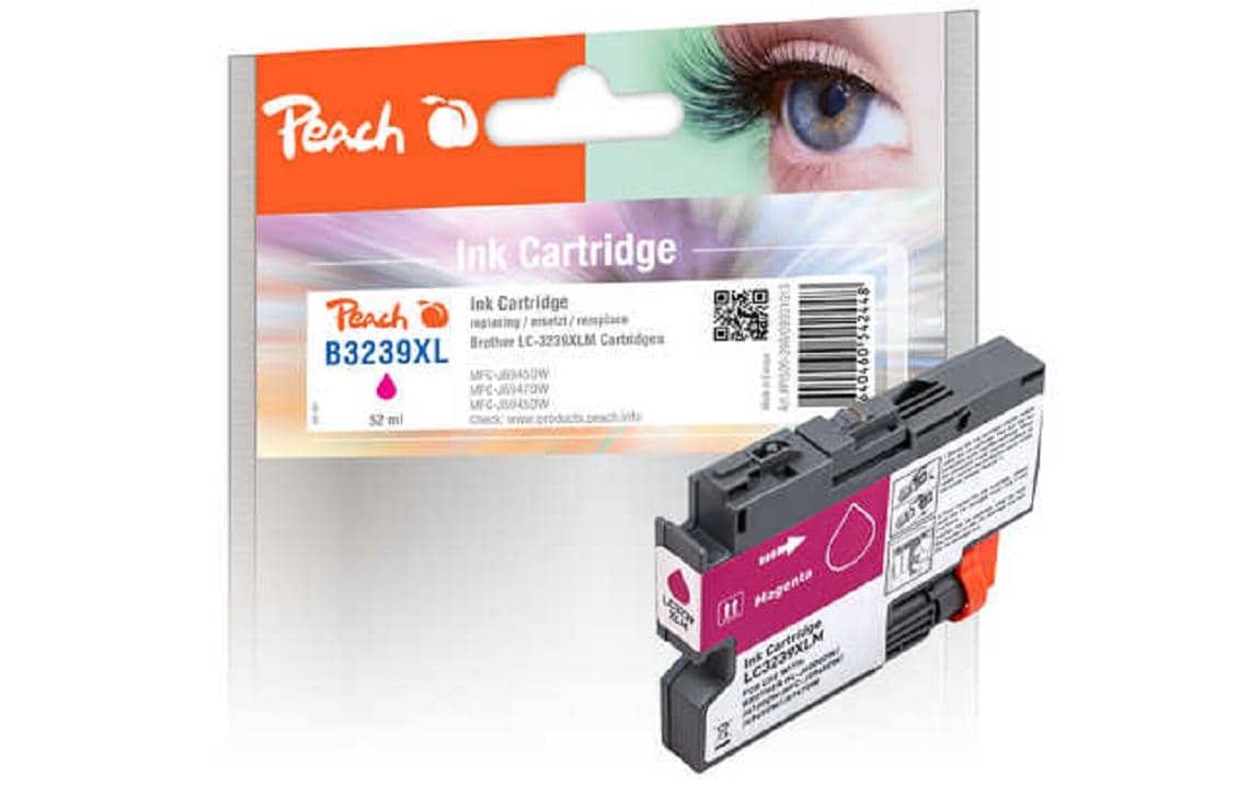 Peach LC-3239XL Magenta Tintenpatrone (Kompatibel) – 53 ml – für Brother HLJ 6000/6100, MFCJ 5945/6945…