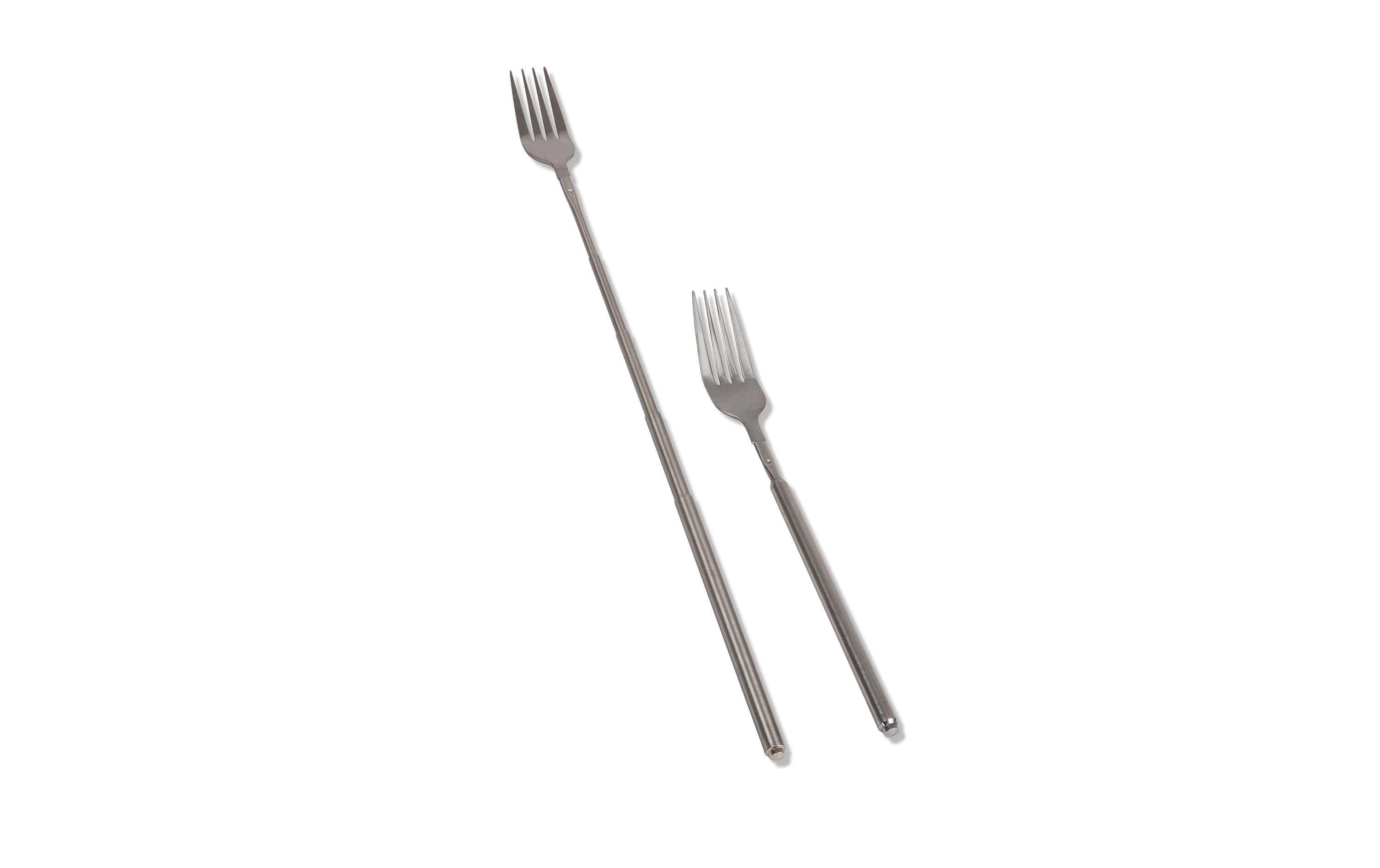 BBQ Dragon Fonduegabeln – 2er-Set, 22–56 cm, Edelstahl, für Käsefondue, spülmaschinenfest