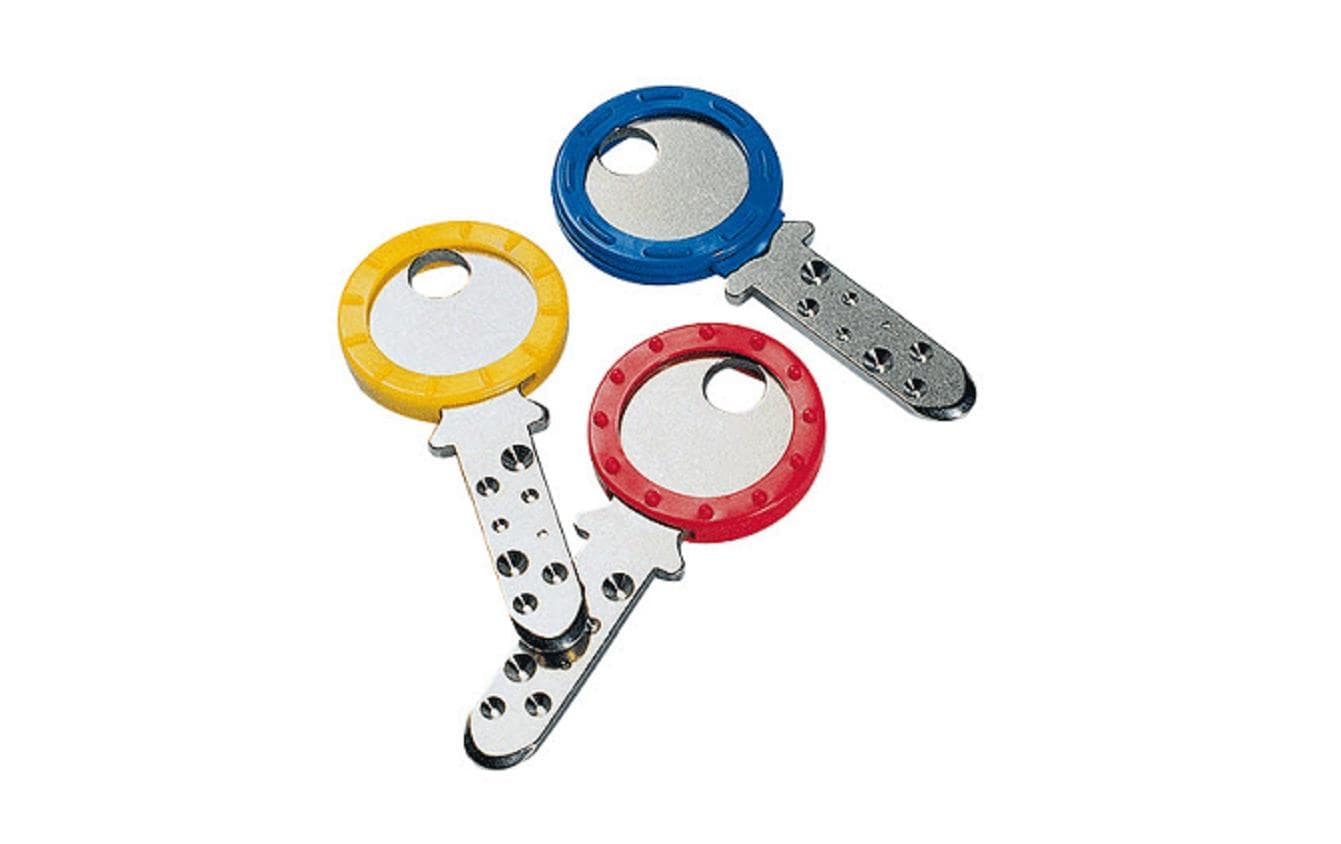 Rieffel Schlüsselring – Kunststoff, Mehrfarbig, Ø 25 mm, 6er-Pack