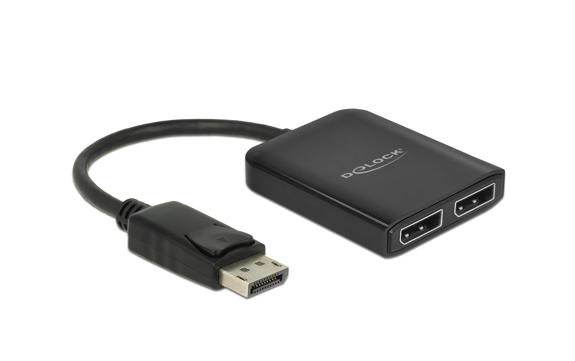 DeLOCK DisplayPort 1.4 Splitter – 1× DP zu 2× DP, 4K (3840 × 2160) @ 60 Hz, passiv, 0,2 m, HDCP 1.4/2.2