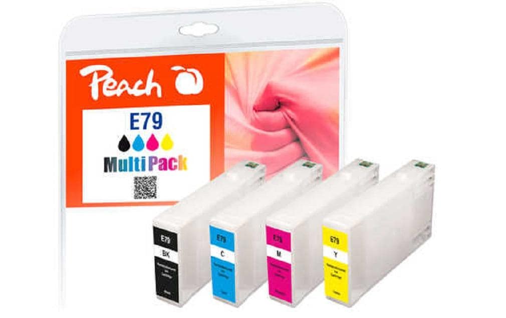 Peach Nr. 79 Tintenpatronen-Multipack, Schwarz/Cyan/Magenta/Gelb (Kompatibel) – für Epson WF-4600/5100/5600