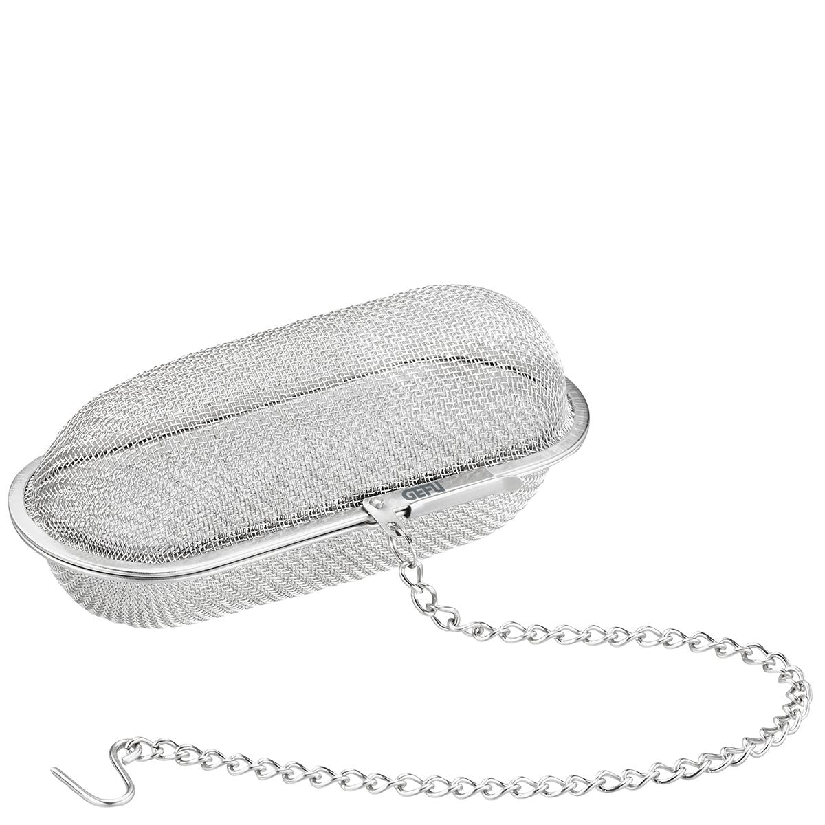 GEFU Teesieb 4 × 8 × 3 cm, Edelstahl, Silber