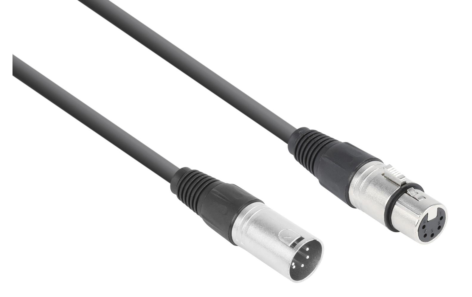 PD-Connex CX102-20 – XLR-Kabel 5-polig (M→F), 20 m, magnetisch abgeschirmt, Schwarz