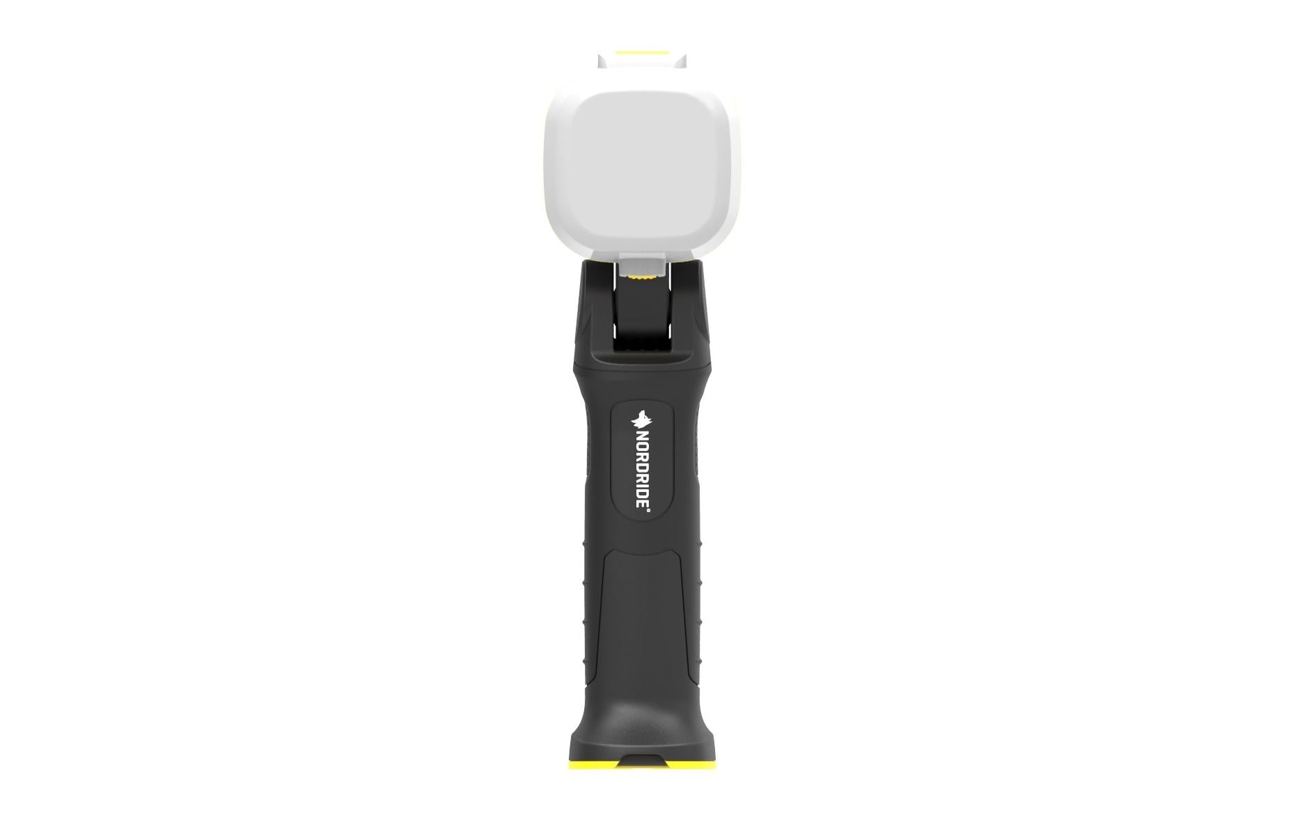 NORDRIDE Arbeitsstrahler – 1000 lm, 5800 K – IP65 – Akkubetrieb, 2600 mAh – Dimmbar, Magnet, USB-C – Schwarz