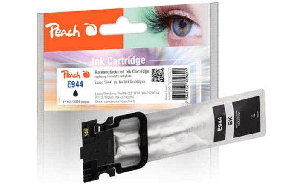 Peach Tintenpatrone T9441 (Nr. 944), schwarz, 3'970 Seiten, kompatibel – für Epson WFC 5210, 5290, 5710 und andere