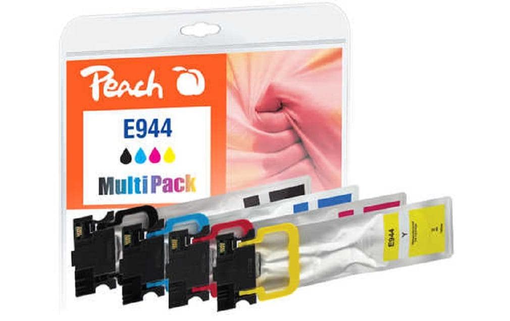 Peach Tintenpatronen-Multipack, 4er-Pack, kompatibel – für Epson WorkForce Pro WFC 5210 DW, WFC 5200 Serie