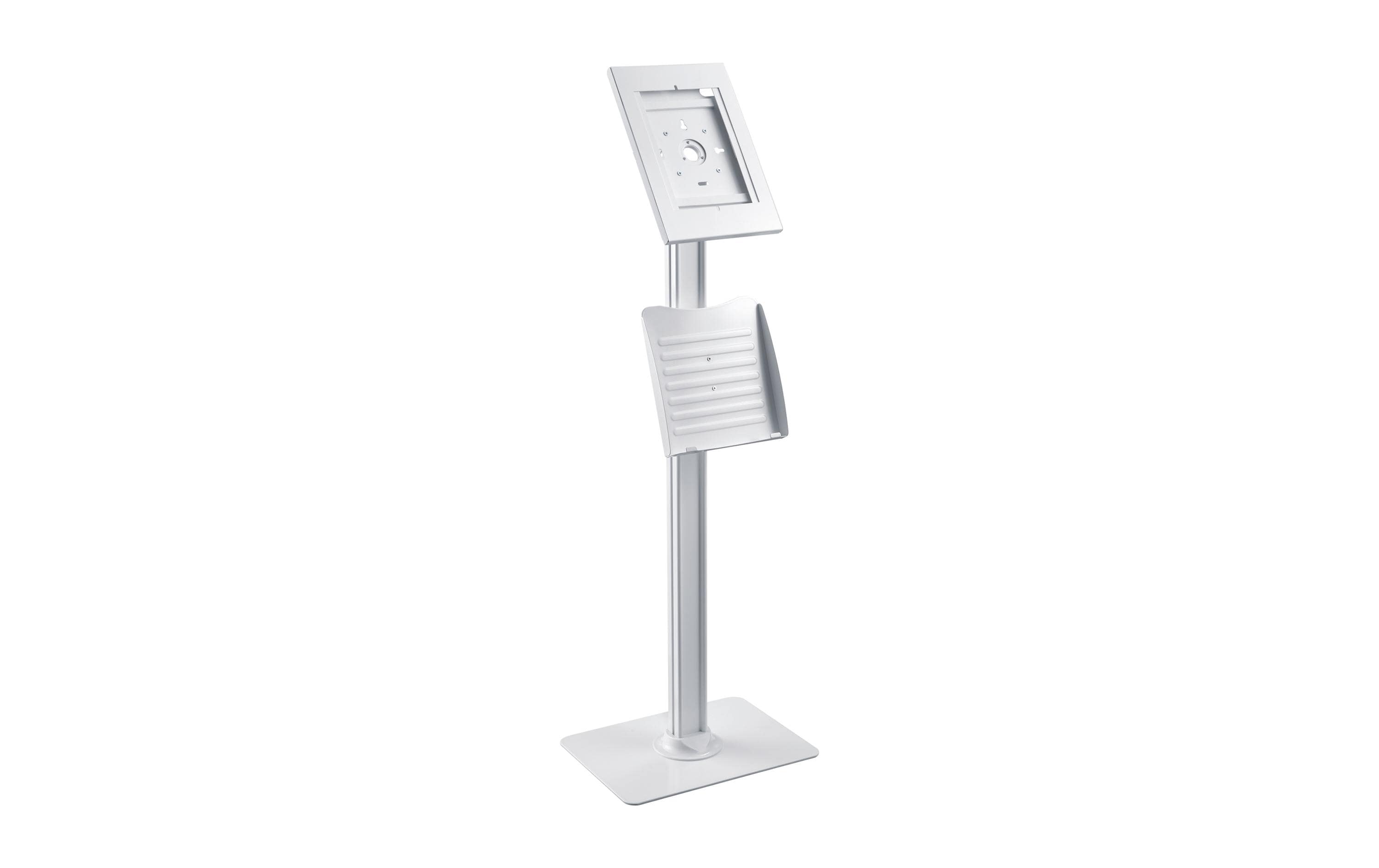 PureMounts PDS-5921 Tablet-Ständer für iPad Air (3. Gen.) – bis 10,5", abschliessbar, drehbar – Weiss