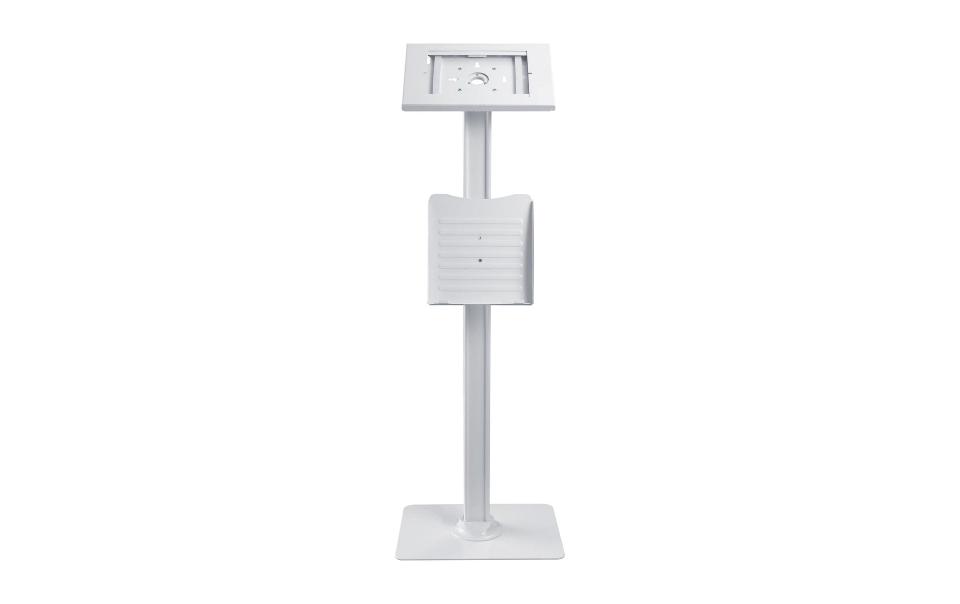 PureMounts PDS-5921 Tablet-Ständer für iPad Air (3. Gen.) – bis 10,5", abschliessbar, drehbar – Weiss