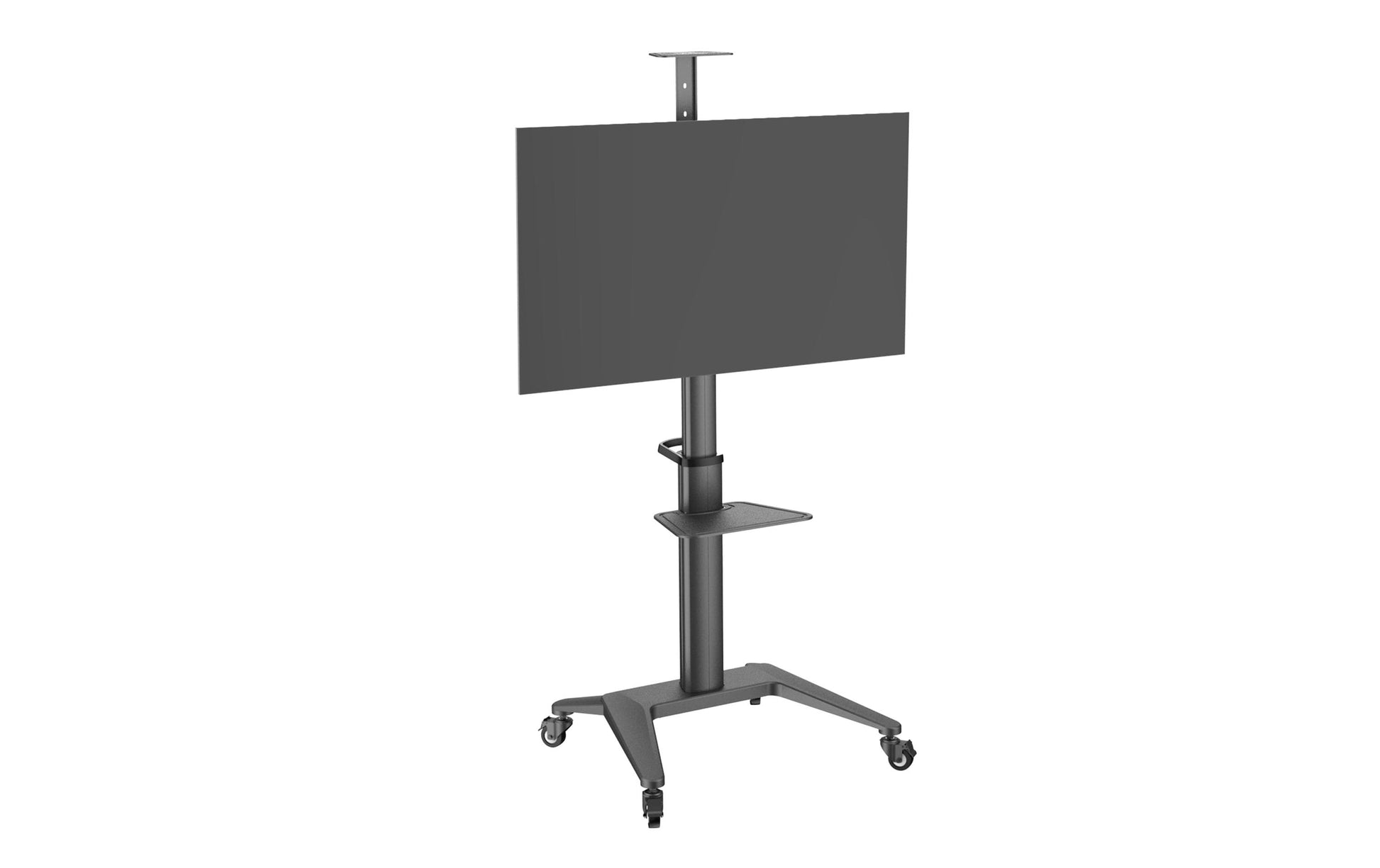 PureMounts PDS-0002C – Trolley, höhenverstellbar, für 47", VESA 600×400, bis 70 kg, schwarz