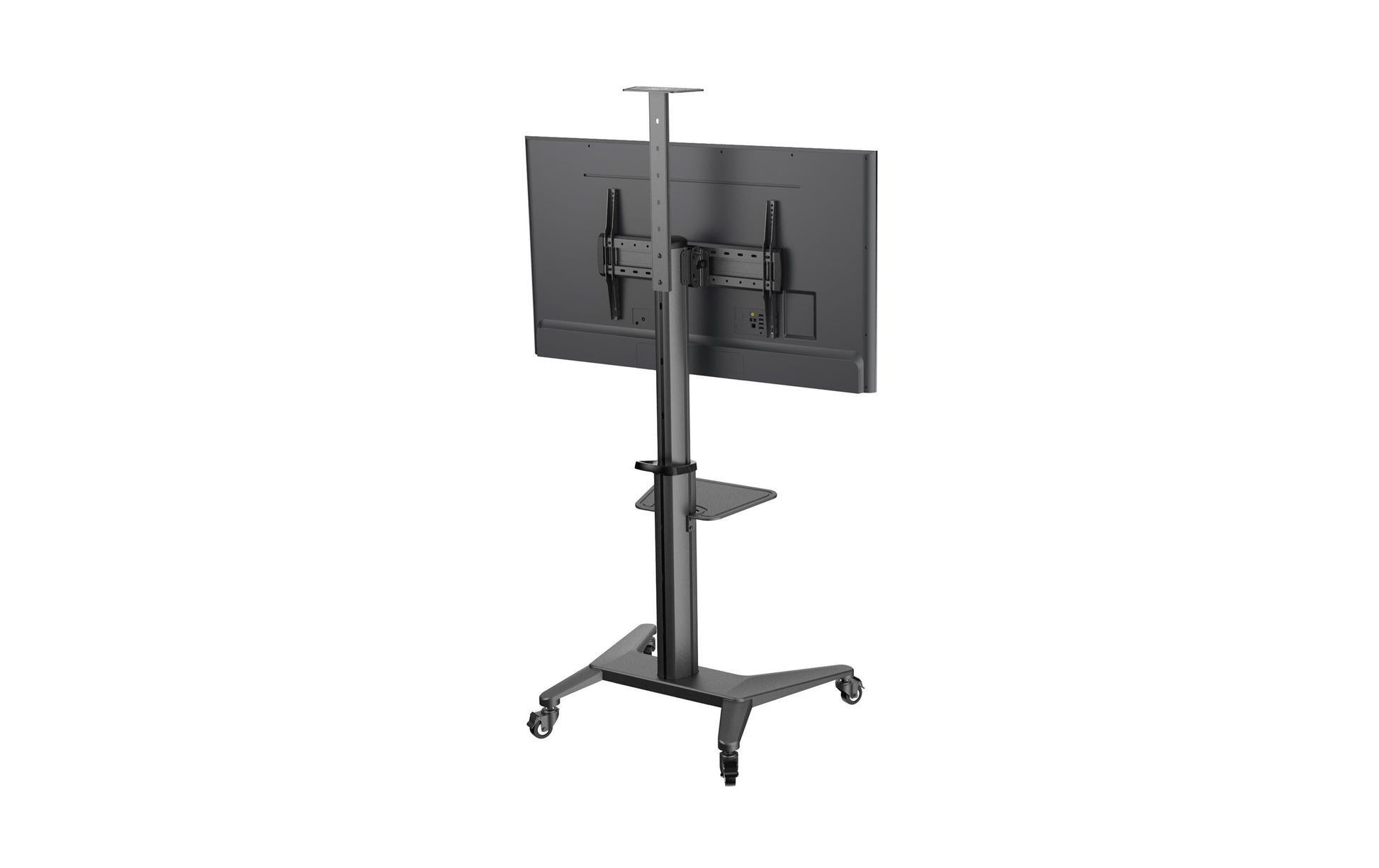 PureMounts PDS-0002C – Trolley, höhenverstellbar, für 47", VESA 600×400, bis 70 kg, schwarz