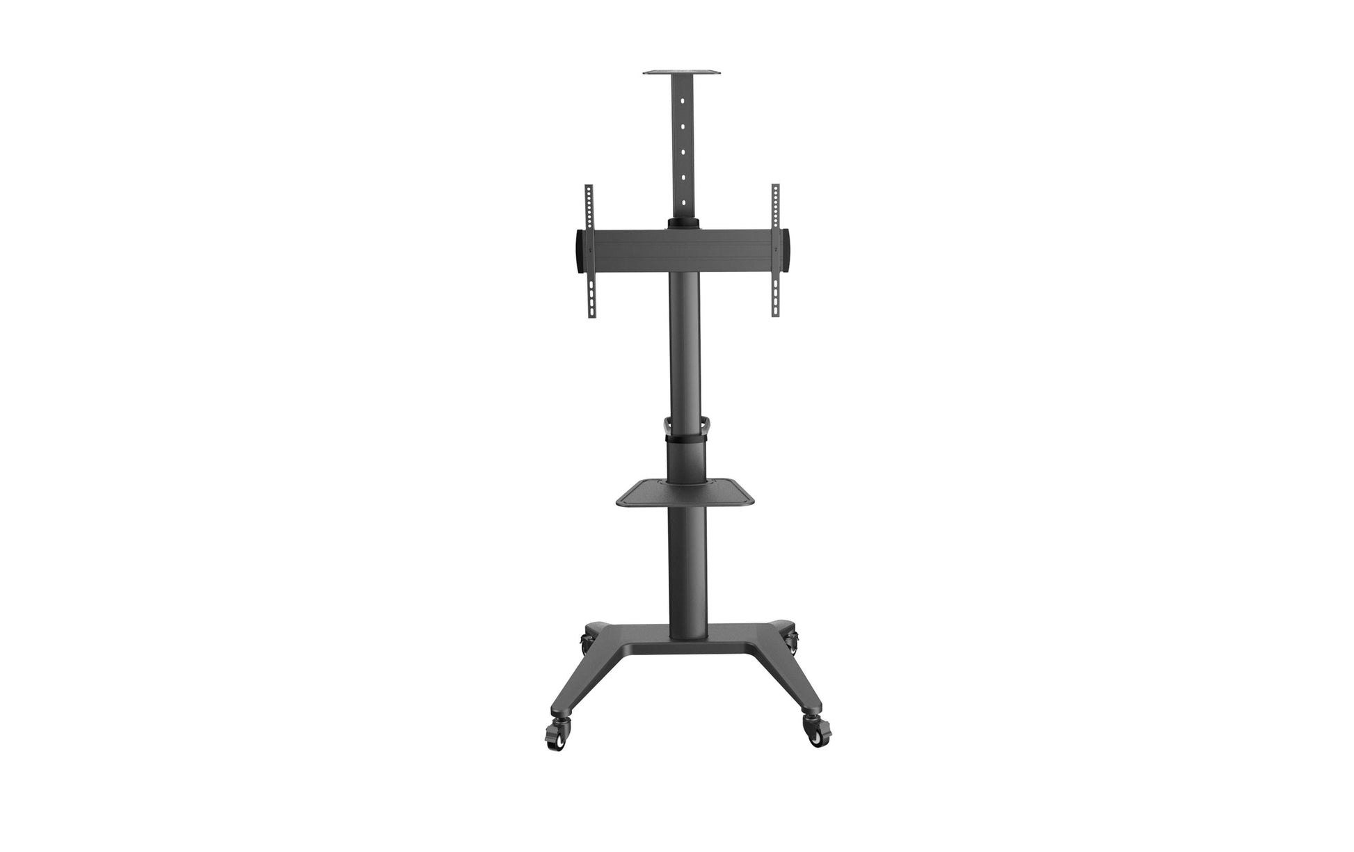 PureMounts PDS-0002C – Trolley, höhenverstellbar, für 47", VESA 600×400, bis 70 kg, schwarz