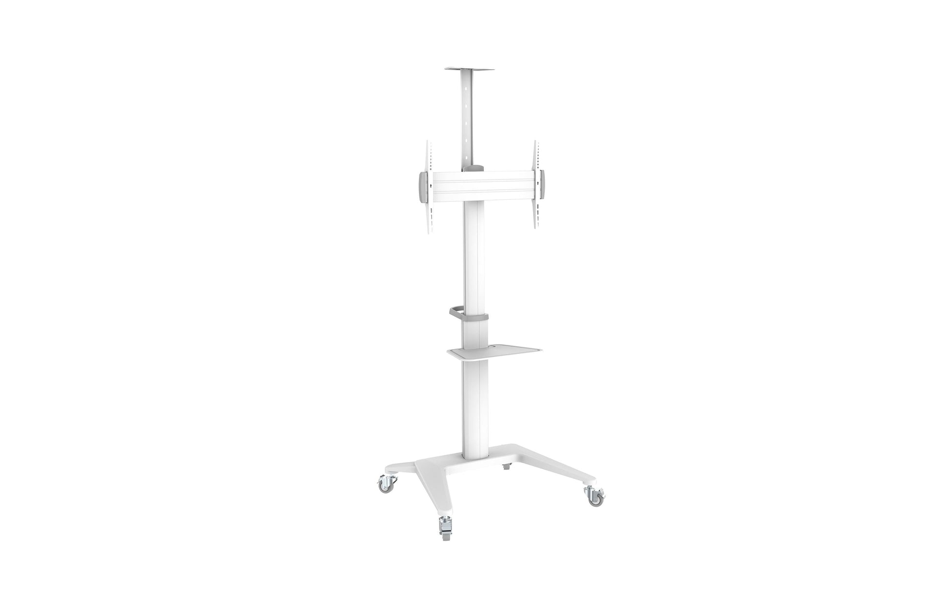 PureMounts PDS-0003C – Trolley, höhenverstellbar, für 40", VESA 200×200, bis 70 kg, weiss