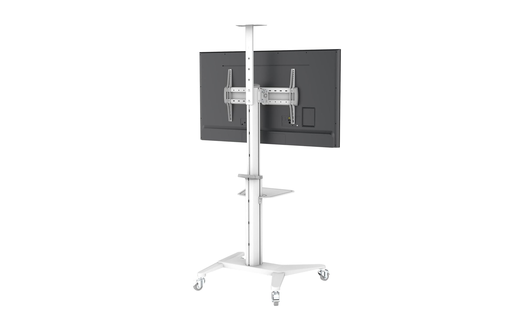 PureMounts PDS-0003C – Trolley, höhenverstellbar, für 40", VESA 200×200, bis 70 kg, weiss