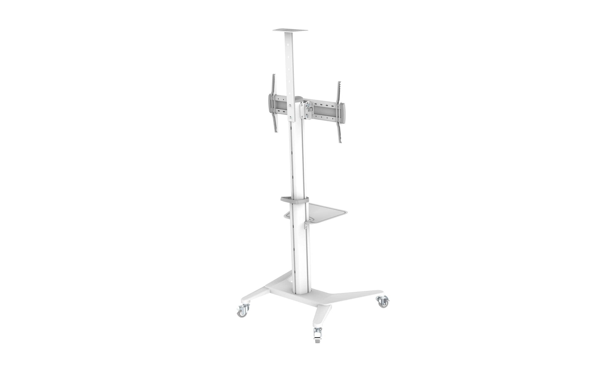 PureMounts PDS-0003C – Trolley, höhenverstellbar, für 40", VESA 200×200, bis 70 kg, weiss