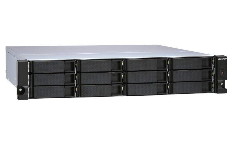QNAP TL-R1200S-RP – 12-Bay Rack 2U HDD/SSD-Gehäuse – redundantes Netzteil, für 2,5"/3,5" HDD/SSD, SATA