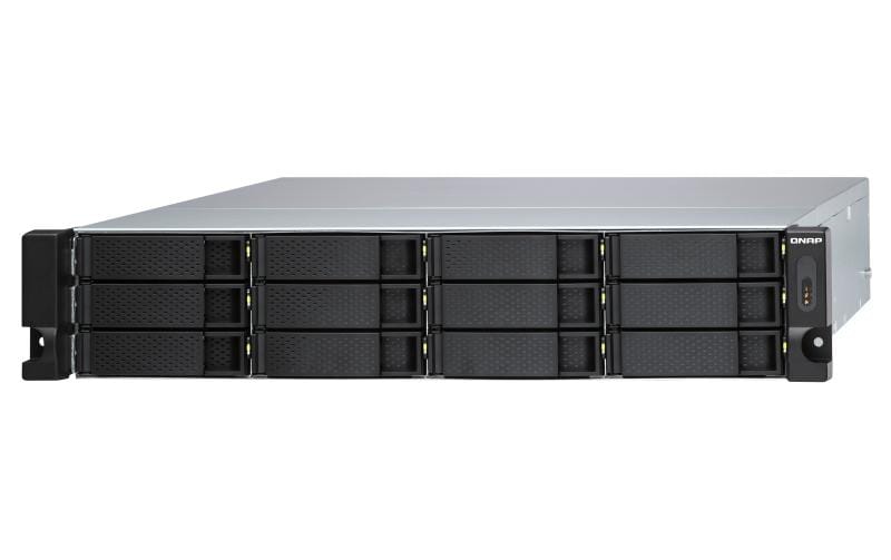 QNAP TL-R1200S-RP – 12-Bay Rack 2U HDD/SSD-Gehäuse – redundantes Netzteil, für 2,5"/3,5" HDD/SSD, SATA
