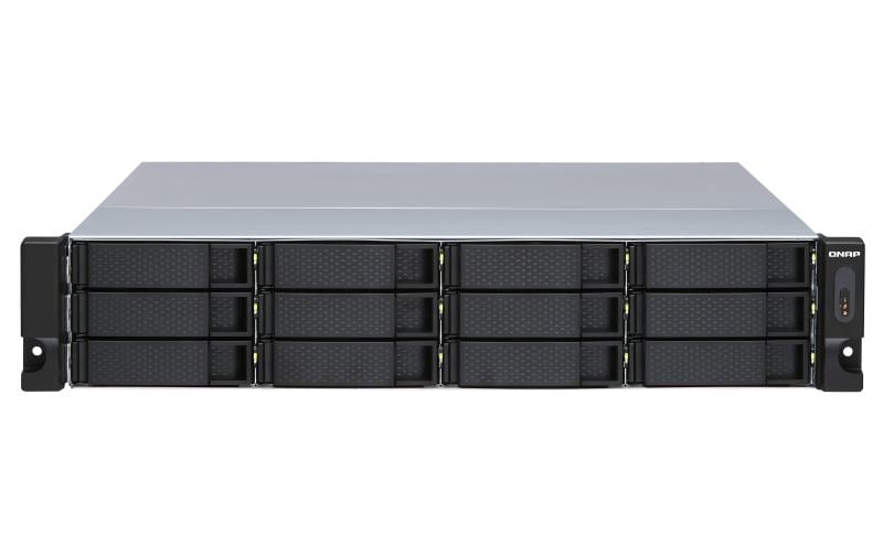QNAP TL-R1200S-RP – 12-Bay Rack 2U HDD/SSD-Gehäuse – redundantes Netzteil, für 2,5"/3,5" HDD/SSD, SATA