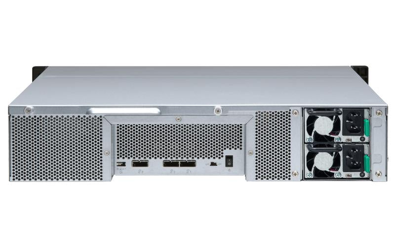QNAP TL-R1200S-RP – 12-Bay Rack 2U HDD/SSD-Gehäuse – redundantes Netzteil, für 2,5"/3,5" HDD/SSD, SATA