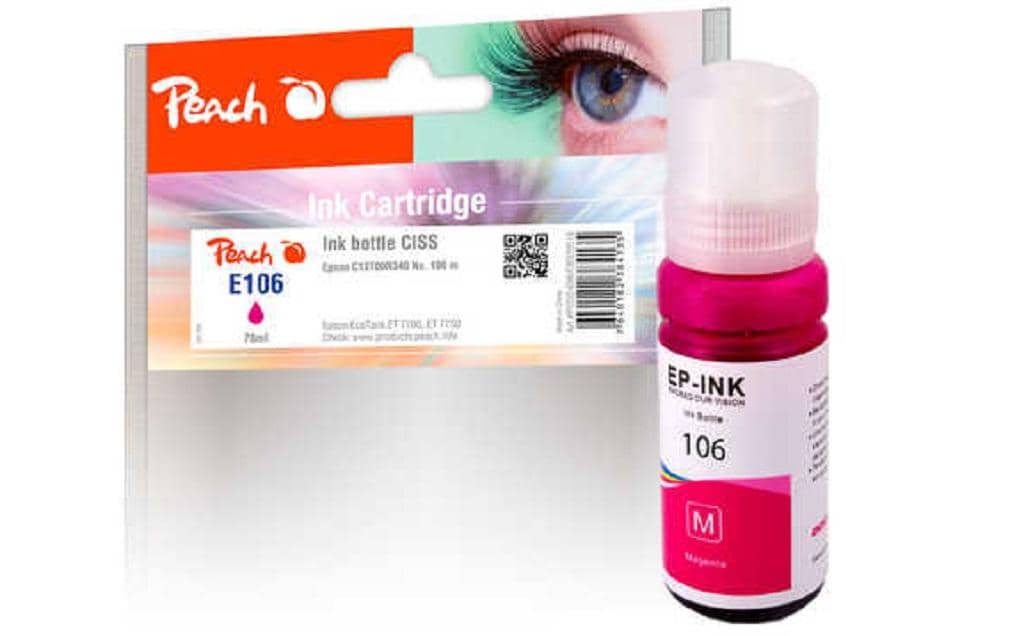Peach Magenta Tintenpatrone (Kompatibel) – 5'000 Seiten – für Epson EcoTank ET-7700/ET-7750, L 7100/7160/7180
