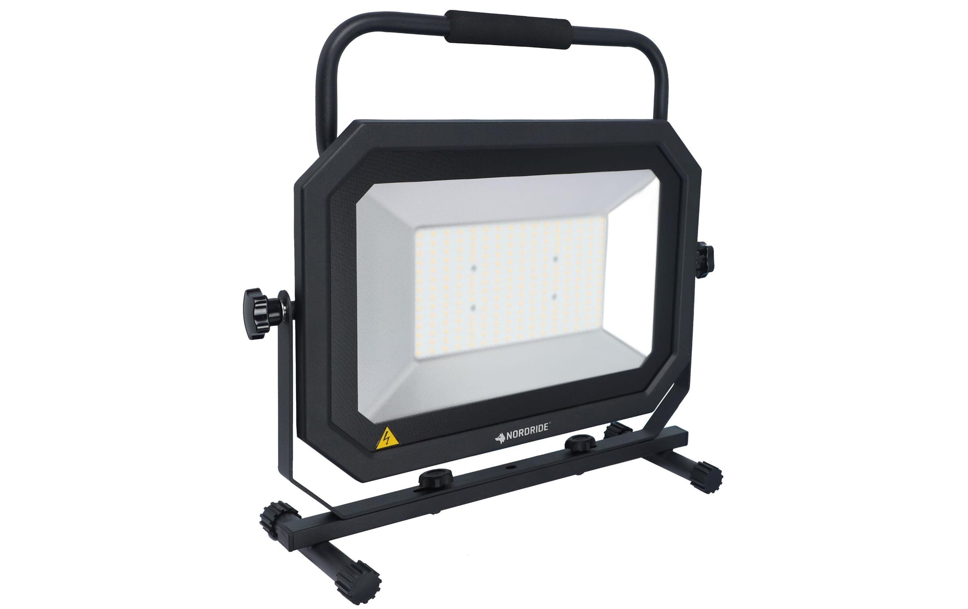 NORDRIDE Arbeitsstrahler – 5 m – 16500 lm, 150 W – Neutralweiss, 4000 K – IP65 – Netzbetrieb – Schwarz