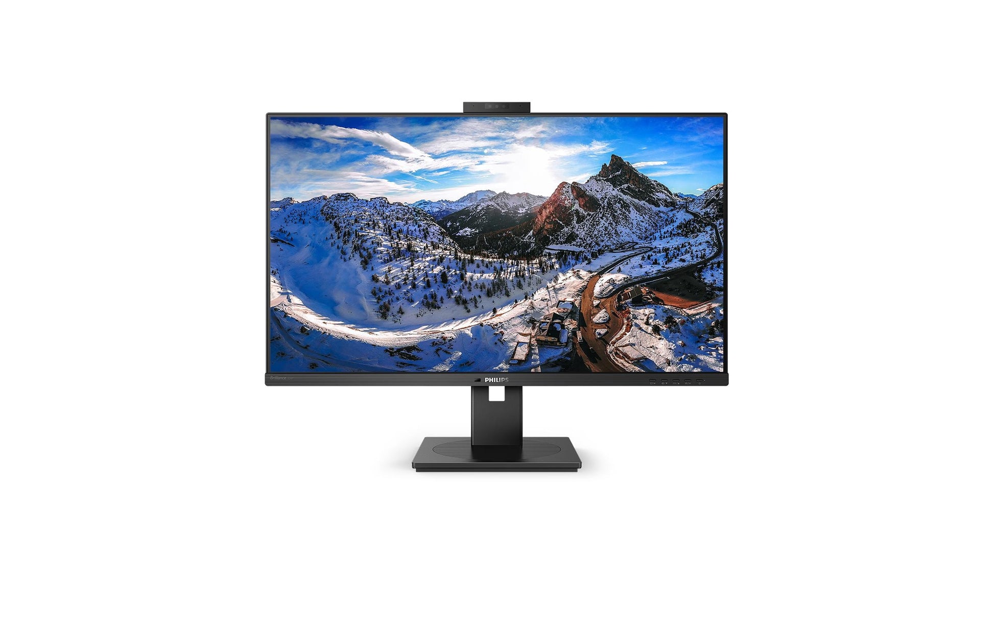 Philips 326P1H/00 – Monitor, 31,5", 75 Hz, 350 cd/m², USB-C, Daisy Chain, Webcam, VESA 100 × 100, Schwarz
