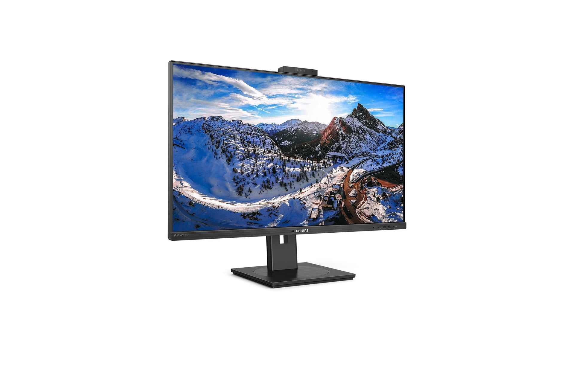Philips 326P1H/00 – Monitor, 31,5", 75 Hz, 350 cd/m², USB-C, Daisy Chain, Webcam, VESA 100 × 100, Schwarz