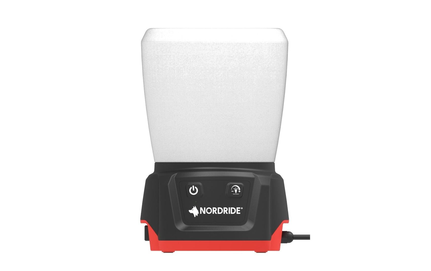 NORDRIDE LED-Strahler 4040 Vision 360 – 5 m, 4000 lm, 40 W, 6000 K, dimmbar, IP54, rot, Haken