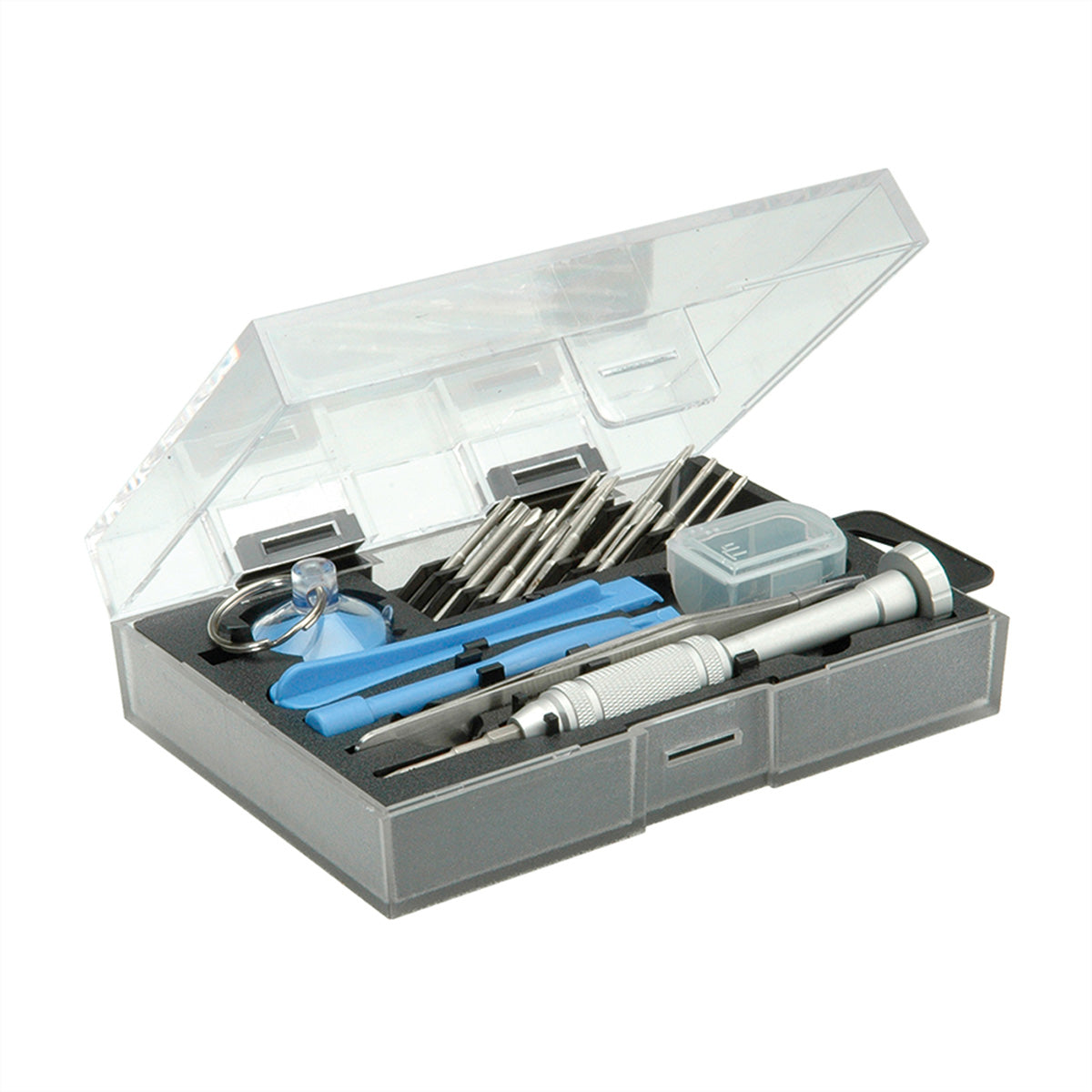 VALUE Elektronik-Reparaturset – Bits: Torx, Phillips, Pentalobe – für Laptop, Smartphone & Tablet – 24-teilig