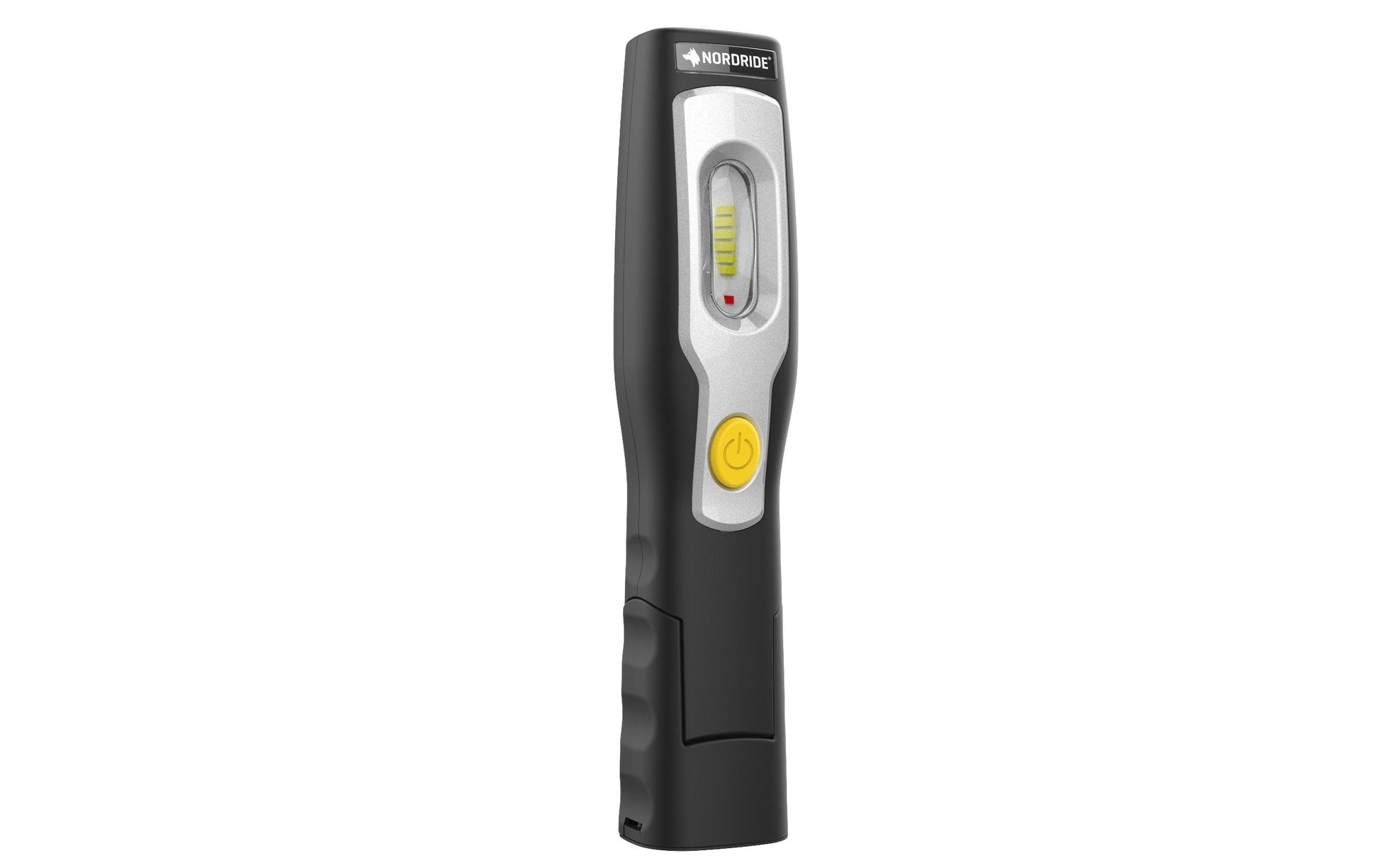 NORDRIDE Handleuchte 2055 – 350 lm, 5 W, 5800 K, Magnet, USB, Schwarz/Silber