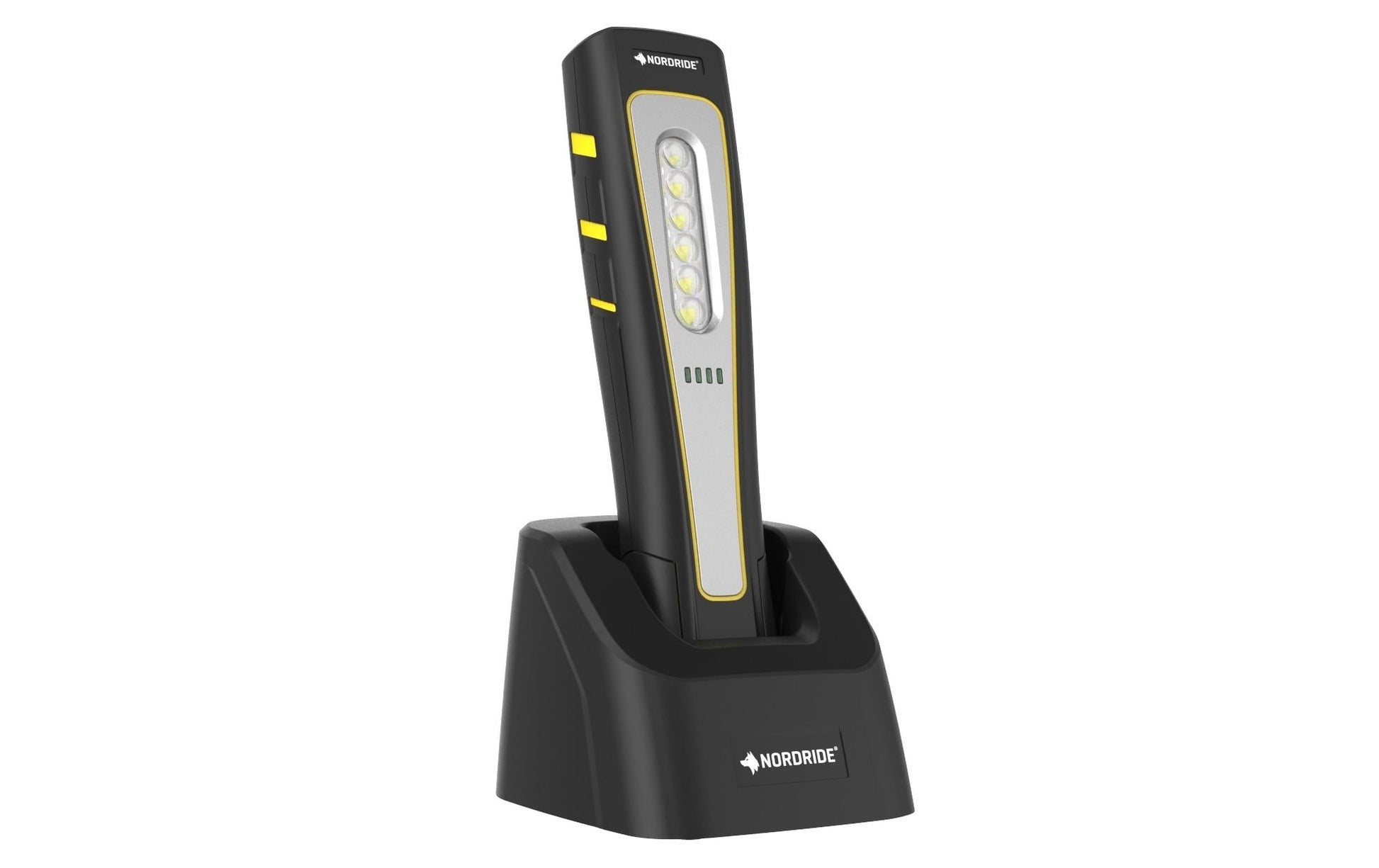 NORDRIDE Arbeitsleuchte 2061 – 500 lm, 120°, Akkubetrieb, IP68, dimmbar – Schwarz