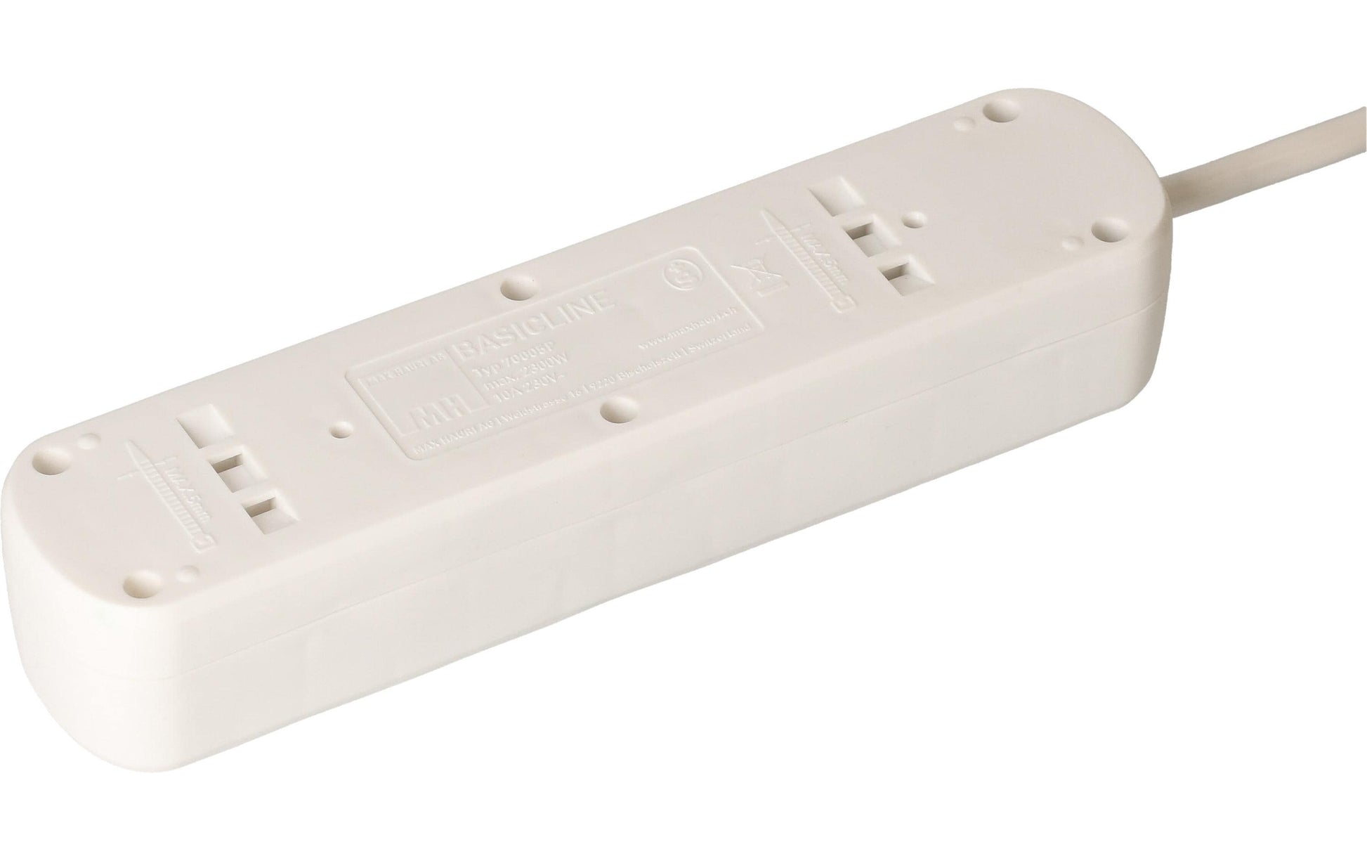 Max Hauri AG Max Hauri Basic-Line – Steckdosenleiste, 5× T13, ohne Schalter, 1,5 m, Stecker T12