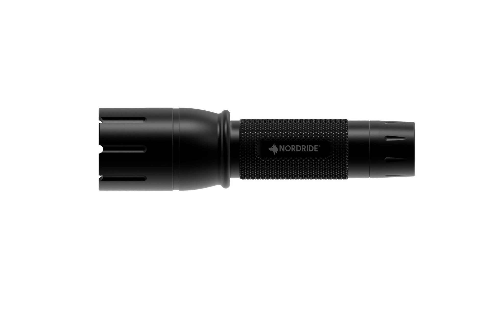NORDRIDE Taschenlampe SMART A – 190 lm, 110 m, IP65, AA-Batterie 4 h – Schwarz
